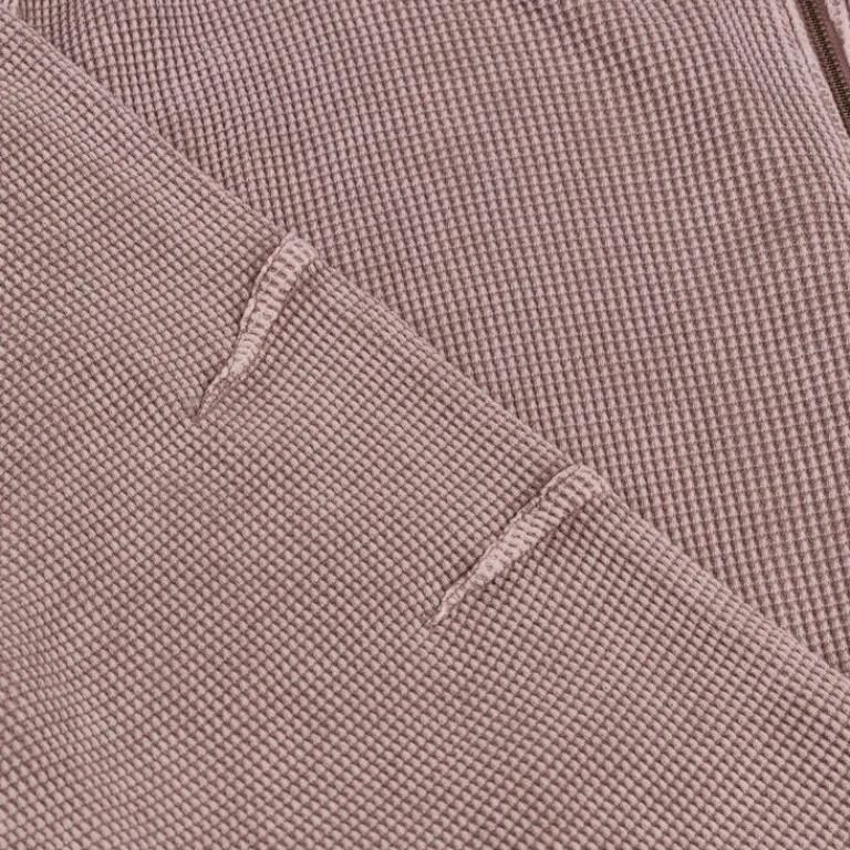 Hoodies*Dime Premium Waffle Zip Hoodie Faded Mauve