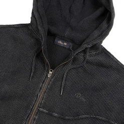 Hoodies*Dime Premium Waffle Zip Hoodie Faded Black