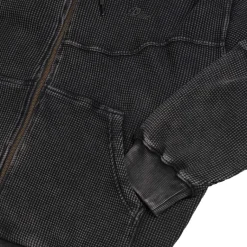 Hoodies*Dime Premium Waffle Zip Hoodie Faded Black