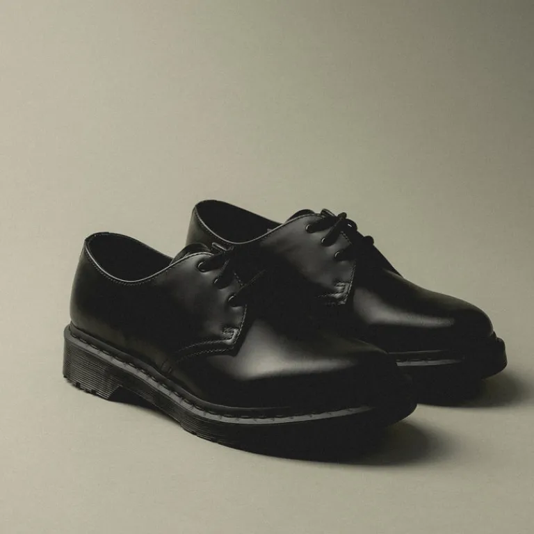Leder Sneaker*Dr. Martens 1461 *Mono* Black Smooth