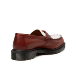 Leder Sneaker|Loafer*Dr. Martens Penton Loafer Burgundy / White