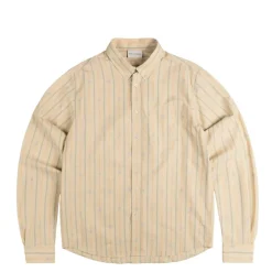 Hemden*Drole de Monsieur La Chemise Rayée Monogramme Light Beige