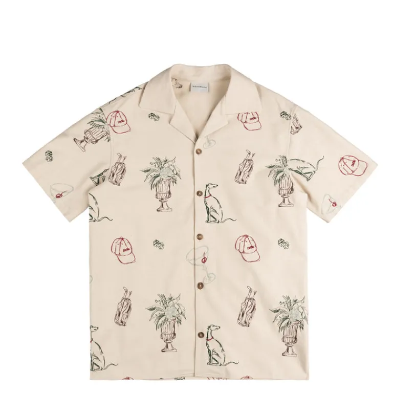 Hemden*Drole de Monsieur La Chemise Brodée Country Club Ecru