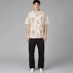 Hemden*Drole de Monsieur La Chemise Brodée Country Club Ecru