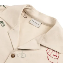 Hemden*Drole de Monsieur La Chemise Brodée Country Club Ecru