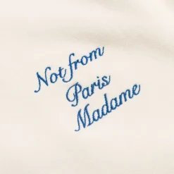 Hoodies*Drole de Monsieur Le Hoodie Slogan Cursive Off White