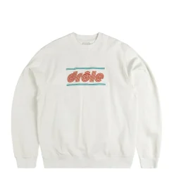 Crewnecks*Drole de Monsieur Le Sweatshirt Pique Tennis Ecru Off White
