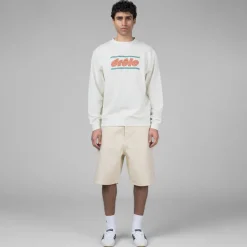 Crewnecks*Drole de Monsieur Le Sweatshirt Pique Tennis Ecru Off White
