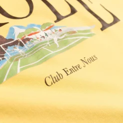 T-Shirts*Drole de Monsieur Le T-Shirt Tennis Court Light Yellow