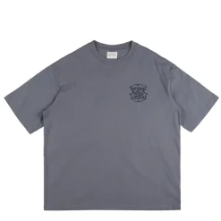 T-Shirts*Drole de Monsieur Le T-Shirt Slogan Tresses Slate Blue