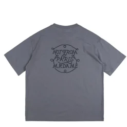 T-Shirts*Drole de Monsieur Le T-Shirt Slogan Tresses Slate Blue