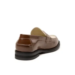 Loafer|Leder Sneaker*Duke + Dexter Wilde Loafer Chestnut / White