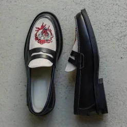 Leder Sneaker|Loafer*Duke + Dexter Wilde Penny Loafer Fire Tiger