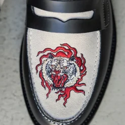 Leder Sneaker|Loafer*Duke + Dexter Wilde Penny Loafer Fire Tiger