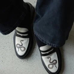 Leder Sneaker|Loafer*Duke + Dexter Wilde Penny Loafer Snake