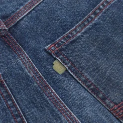Hosen*ERL Baggy Indiana Distressed Jeans Woven Dirty Blue