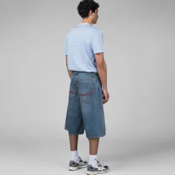 Shorts*ERL Denim Indiana Skate Shorts Woven Blue