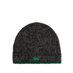 Beanies*ERL Pilling Overwashed Knit Beanie Dark Grey