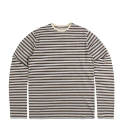T-Shirts*ERL Striped Long Sleeve T-Shirt Knit Brown
