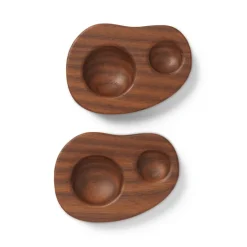 Geschirr|Küche*Ferm Living Cairn Egg Holder Dark Brown