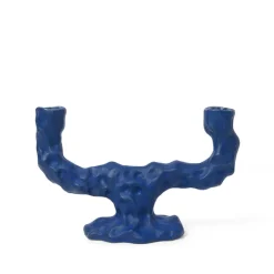 Kerzen & Raumdüfte*Ferm Living Dito Candle Holder - Double Bright Blue