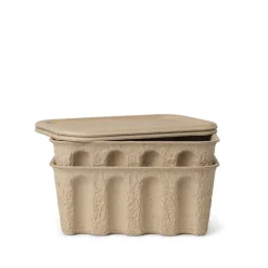 Schlafzimmer*Ferm Living Paper Pulp Box Small Brown