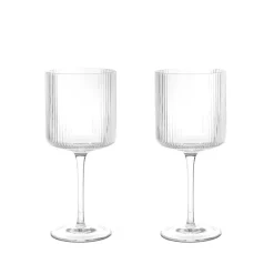 Geschirr*Ferm Living Ripple Red Wine Glasses