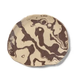 Geschirr|Küche*Ferm Living Ryu Platter - 26 Sand / Brown