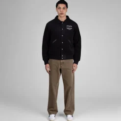 Jacken*Fucking Awesome Korea Bar Varsity Jacket Black