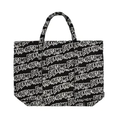 Taschen*Fucking Awesome Stamp Logo Tote Bag Black / White