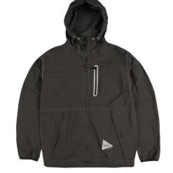 Jacken*Gramicci x And Wander Brushed Nylon Jacket Charcoal