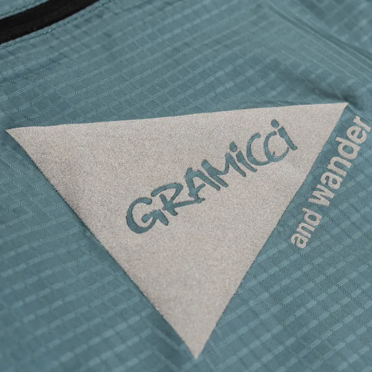 Taschen*Gramicci x And Wander Nylon Sacoche Blue Green