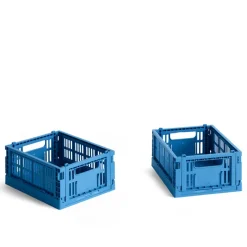 Schlafzimmer*HAY Colour Crate Mini-Set of 2 Electric Blue
