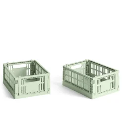 Schlafzimmer*HAY Colour Crate Mini-Set of 2 Mint