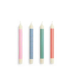 Kerzen & Raumdüfte*HAY Pattern Candle Set of 4 Crisp Mix