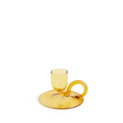 Kerzen & Raumdüfte*HAY Tiny Candleholder Curved Yellow