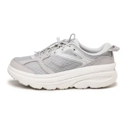 Leder Sneaker*HOKA Bondi B3 LS Cosmic Grey / White