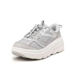 Leder Sneaker*HOKA Bondi B3 LS Cosmic Grey / White