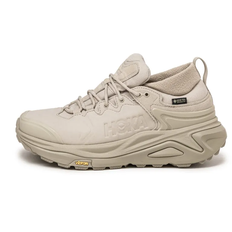 Wasserdichte Sneaker|Leder Sneaker*HOKA Kaha 3 Low GTX Raw Linen / Oat Milk