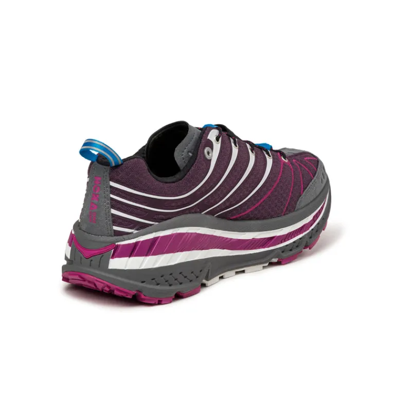 Leder Sneaker|Outdoor Sneaker*HOKA Stinson Evo OG Aubergine / Fuchsia / Anthracite