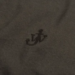 T-Shirts*JW Anderson Anchor Embroidery T-Shirt Dark Brown Melange