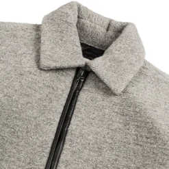 Jacken*JW Anderson Contrast Trim Casual Jacket Light Grey Melange