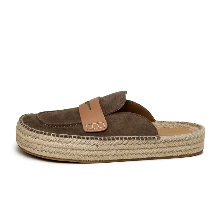 Leder Sneaker*JW Anderson Suede Espadrille Loafer Mule Taupe