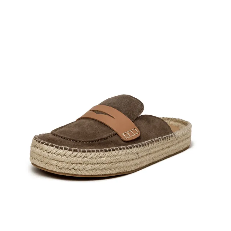 Leder Sneaker*JW Anderson Suede Espadrille Loafer Mule Taupe