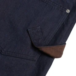 Hosen*JW Anderson Turn Up Twisted Workwear Jeans Blue / Red