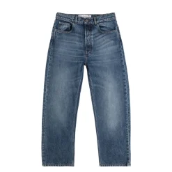 Hosen*JW Anderson Cropped Straight Leg Jeans Mid Blue Denim