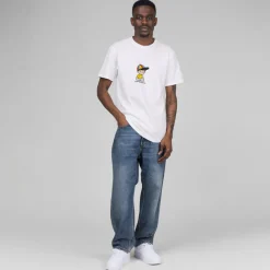Hosen*JW Anderson Cropped Straight Leg Jeans Mid Blue Denim