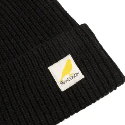Beanies*JW Anderson Logo Patch Beanie Black