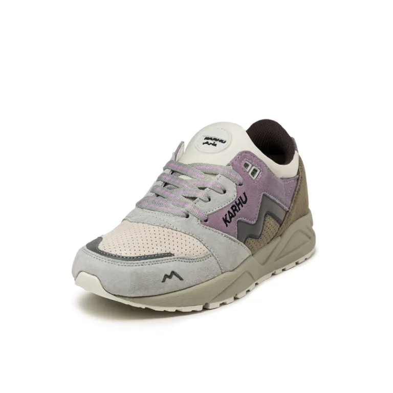 Leder Sneaker|Retro Runner*Karhu Aria 95 *Mystic Forest* Dawn Blue / Orchid Petal