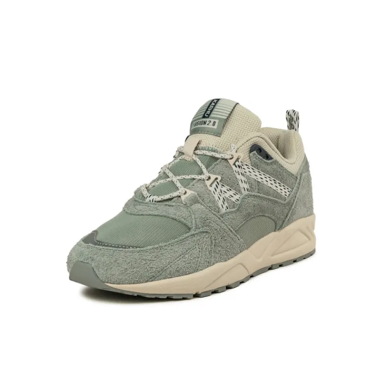 Leder Sneaker*Karhu Fusion 2.0 Aqua Gray / Blanc De Blanc